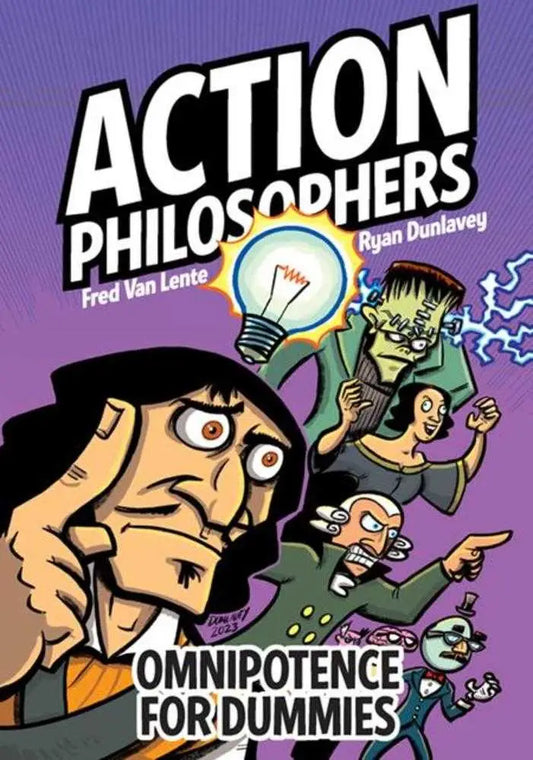 Comic book cover for Action Philosophers Omnipotence For Dummies TPB