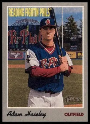 Adam Haseley 2019 Topps Heritage Minor League #68 Reading Fightin Phils - Baseball Card Single