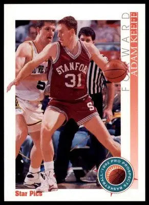 Adam Keefe 1992 Star Pics #75 Stanford Cardinal - Basketball Card Single