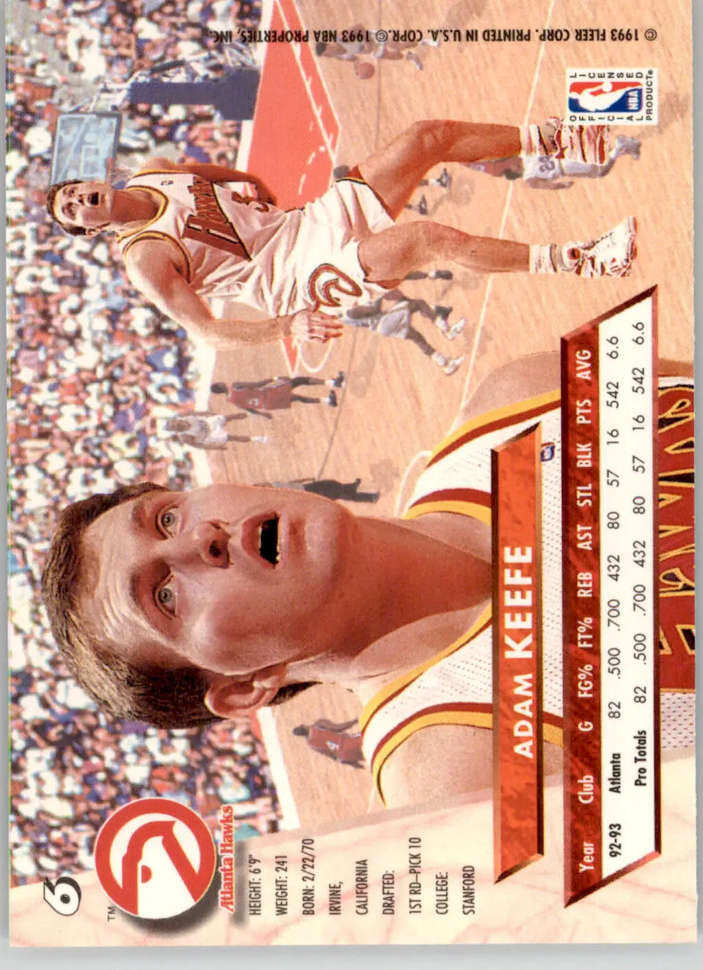 Adam Keefe - 1993-94 Ultra - #6 - Basketball - Basketball Card Single