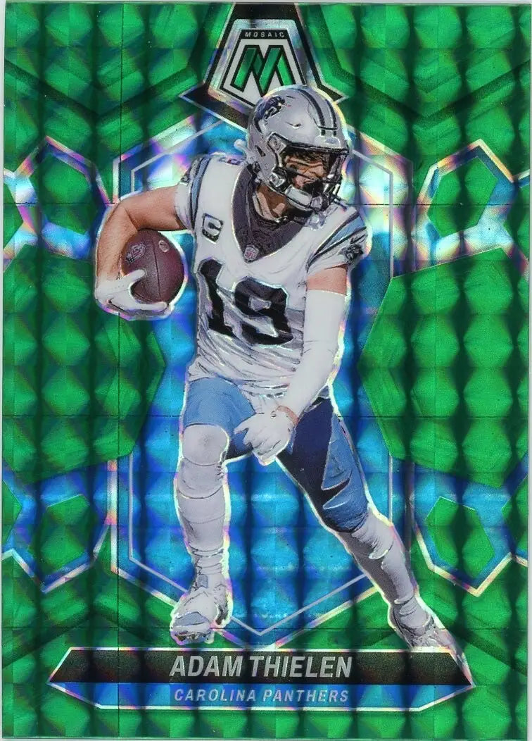 Adam Thielen 2024 Panini Mosaic Green Mosaic #31 Carolina Panthers Football Card - Football Card Single