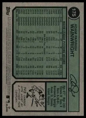 Adam Wainwright 2023 Topps Heritage #175 St. Louis Cardinals - Baseball Card Single
