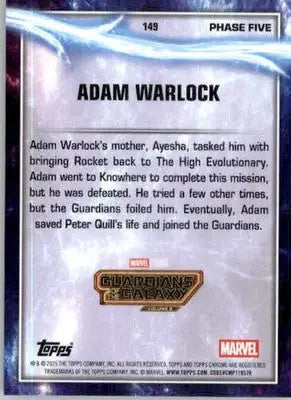 Adam Warlock - 2025 Topps Chrome Marvel Studios - #149 - Non_sport - Non-Sports Card Single