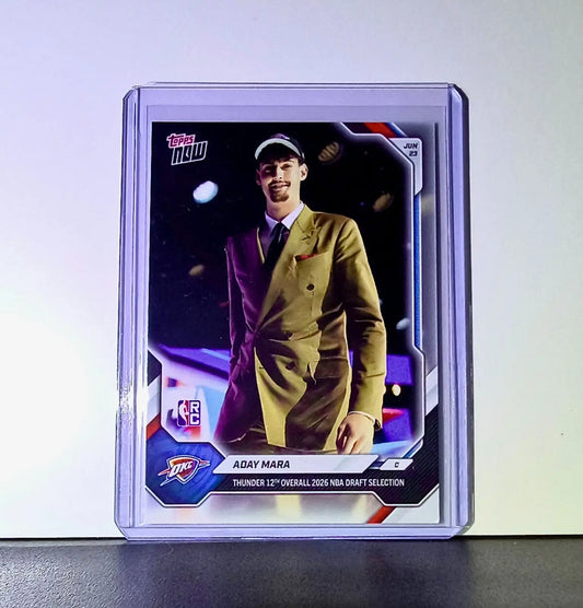 Aday Mara Rookie 2026-27 Topps NBA Draft #AMAR Card OC Thunder - Basketball Card Single