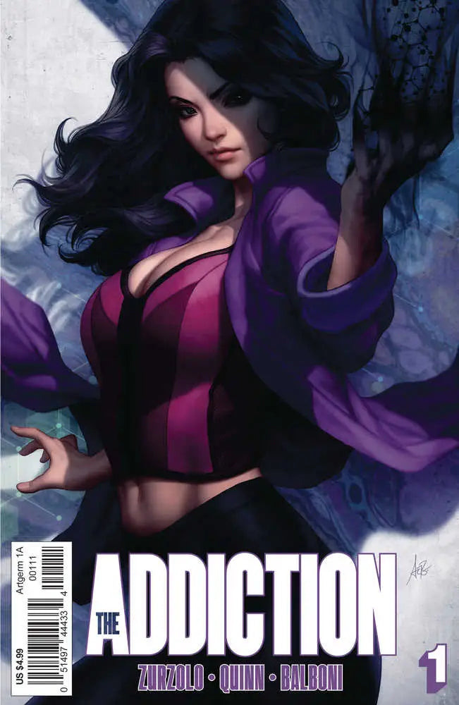 Comic book cover of Addiction Death Of Your Life #1 featuring Niki Tino in vibrant colors