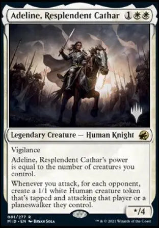 Adeline Resplendent Cathar (Promo Pack) [Innistrad: Midnight Hunt Promos] - Magic Card Single