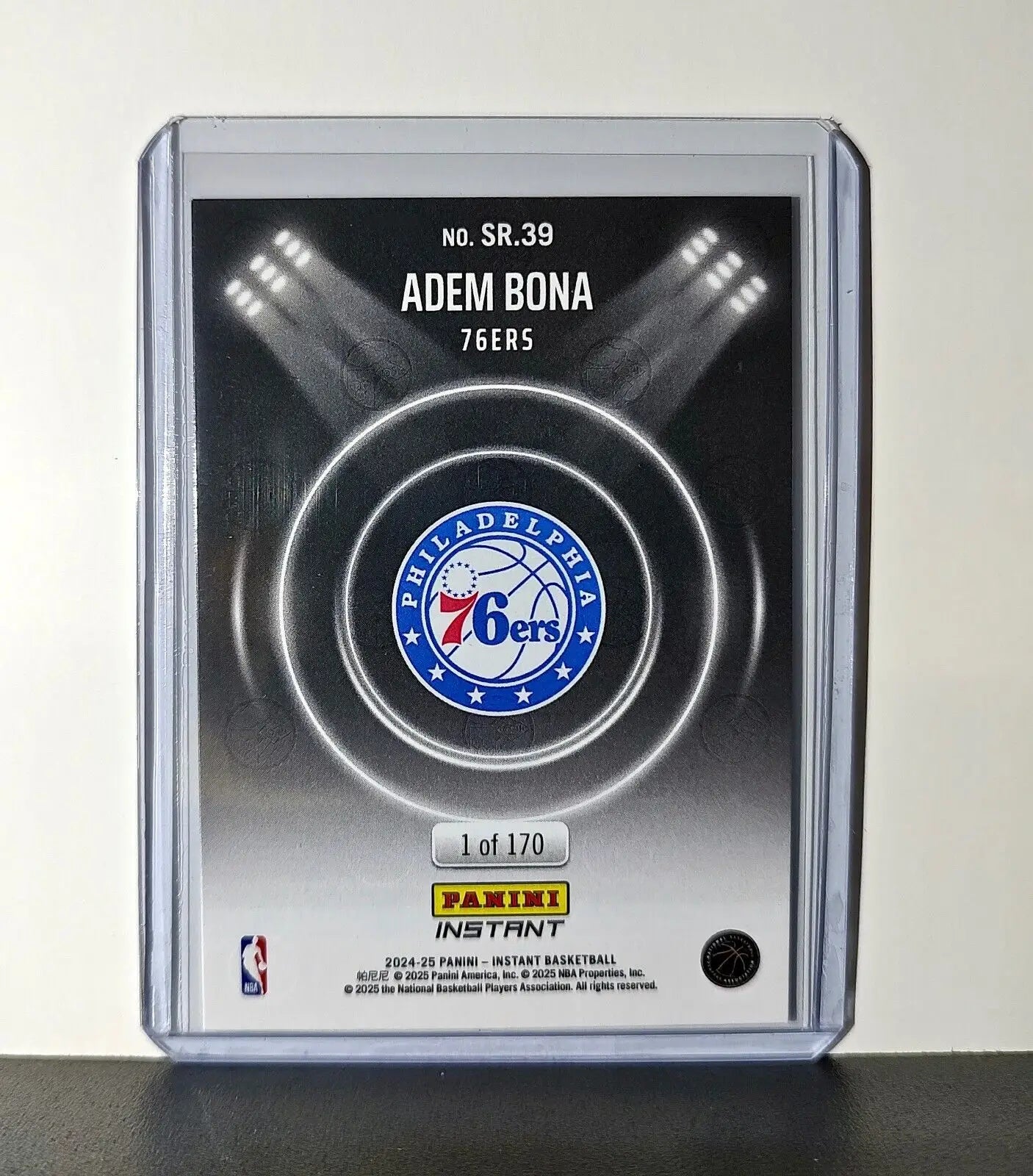 Adem Bona Rookie 2024-25 Panini Spotlight Rookies NBA #39 76ers 1 of 170