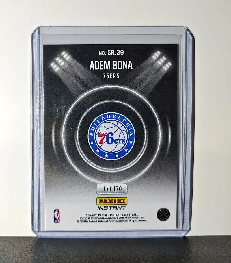 Adem Bona Rookie 2024-25 Panini Spotlight Rookies NBA #39 76ers 1 of 170