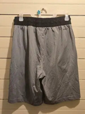 Adidas Basketball Shorts Mens M Gray AEROREADY Moisture Wicking Drawstring - Apparel