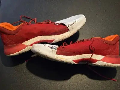 Adidas Harden Vol. 1 Basketball Shoes - Mens 11.5 - Red Low Top Lace Up Preowned - Apparel