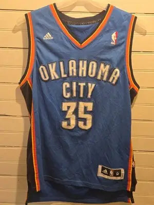 Adidas NBA Jersey Mens M Kevin Durant 35 Oklahoma City Thunder Swingman Sewn - Apparel