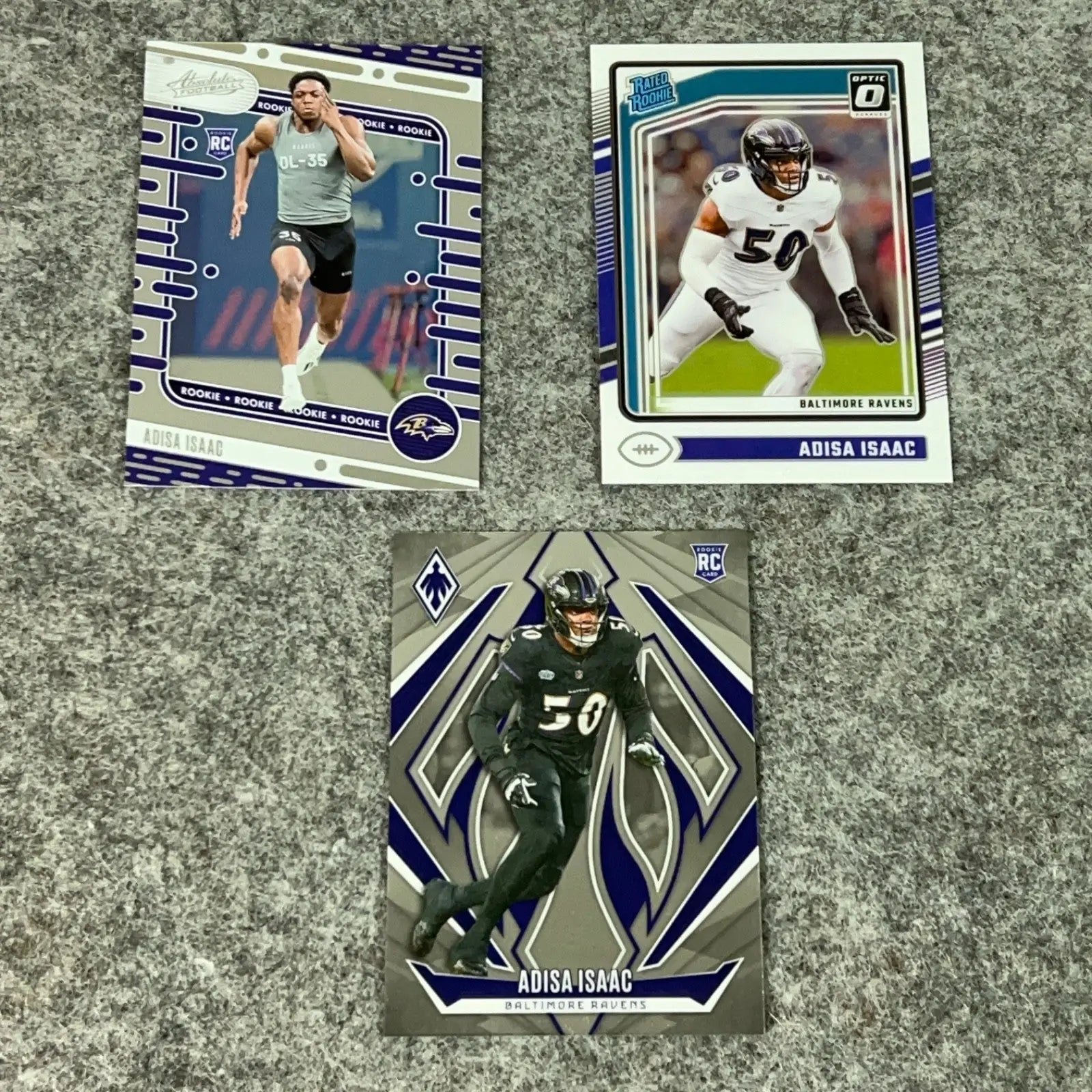 Adisa Isaac Rookie Baltimore Ravens Football Card You Pick Choose Complete Set - Football Card Single
