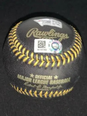 Adley Rutschman Autographed Black Official Baseball Fanatics MLB TriStar Orioles