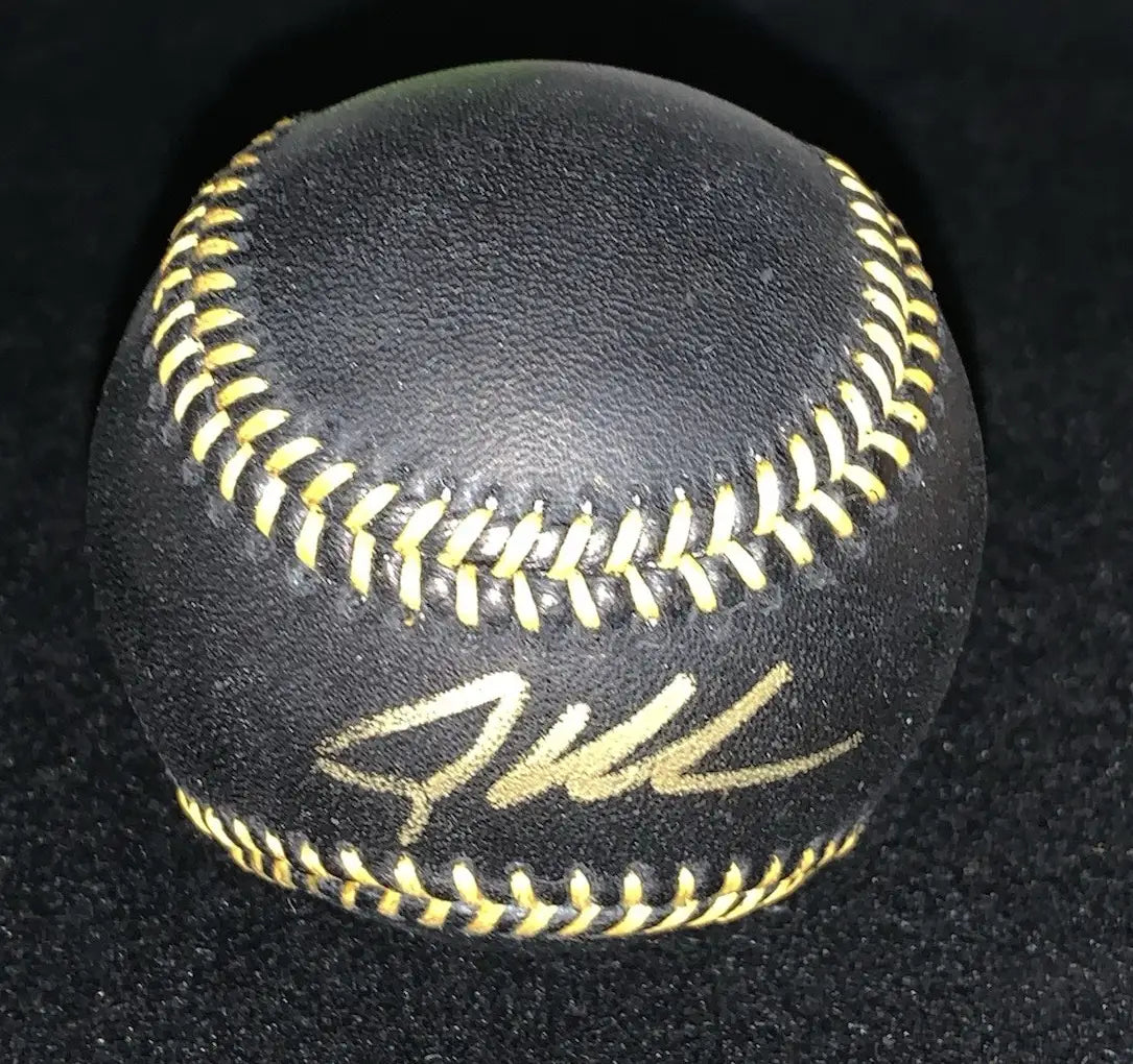 Adley Rutschman Autographed Black Official Baseball Fanatics MLB TriStar Orioles