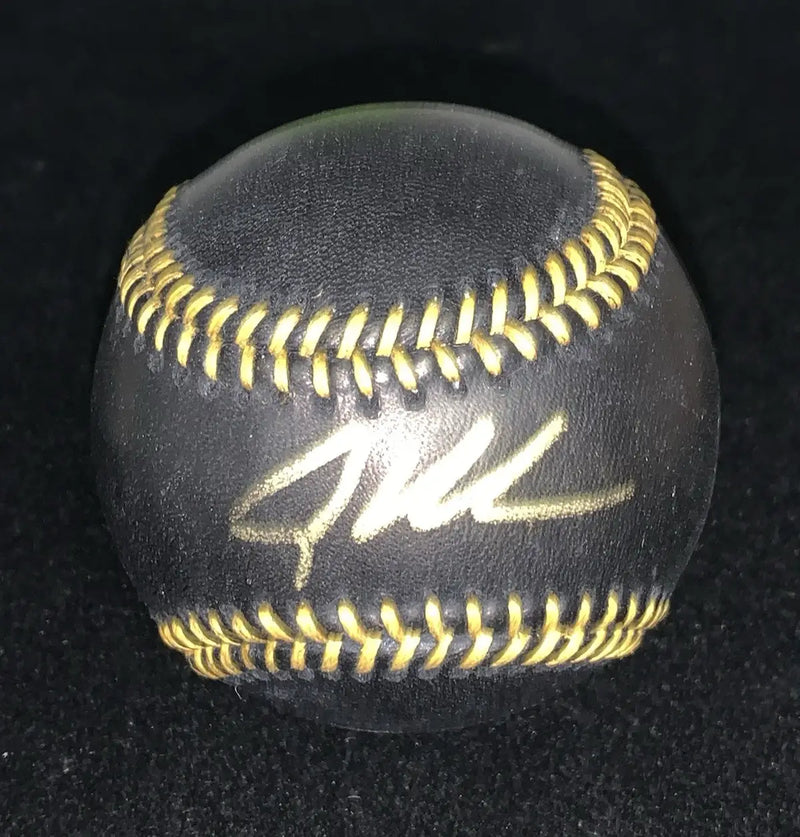 Adley Rutschman Autographed Black Official Baseball Fanatics MLB TriStar Orioles