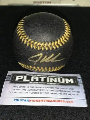 Adley Rutschman Autographed Black Official Baseball Fanatics MLB TriStar Orioles