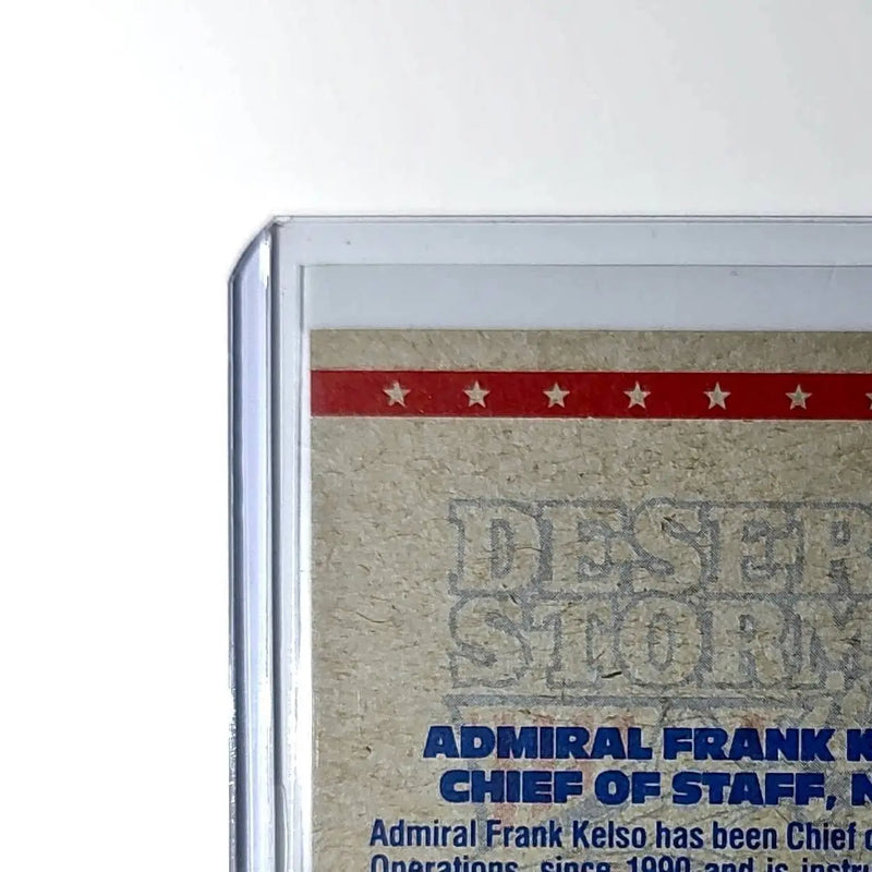 Admiral Frank Kelso 1991 Topps Desert Storm #6 Card