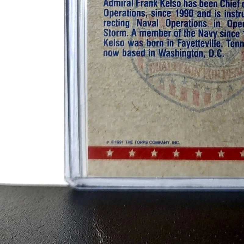 Admiral Frank Kelso 1991 Topps Desert Storm #6 Card