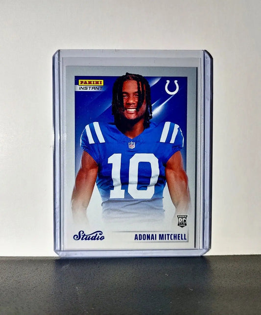 Adonai Mitchell 2024 Panini NFL #1 Studio Rookies Card Indianapolis Colts 1/1672 - Football Card Single
