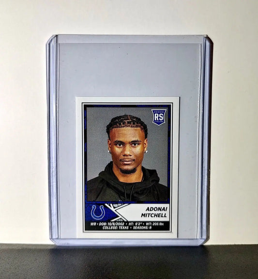 Adonai Mitchell 2024 Panini NFL Sticker #191 Rookie Indianapolis Colts - Football Card Single