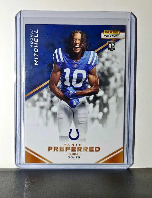 Adonai Mitchell 2024 Panini Preferred NFL #1 Rookie Card Colts 1/335 - Football Card Single