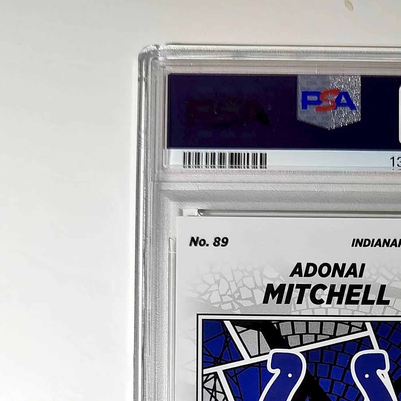 Adonai Mitchell 2024 Panini Sticker Collection 080/199 #89 Gold Foil PSA 9 Mint - Other