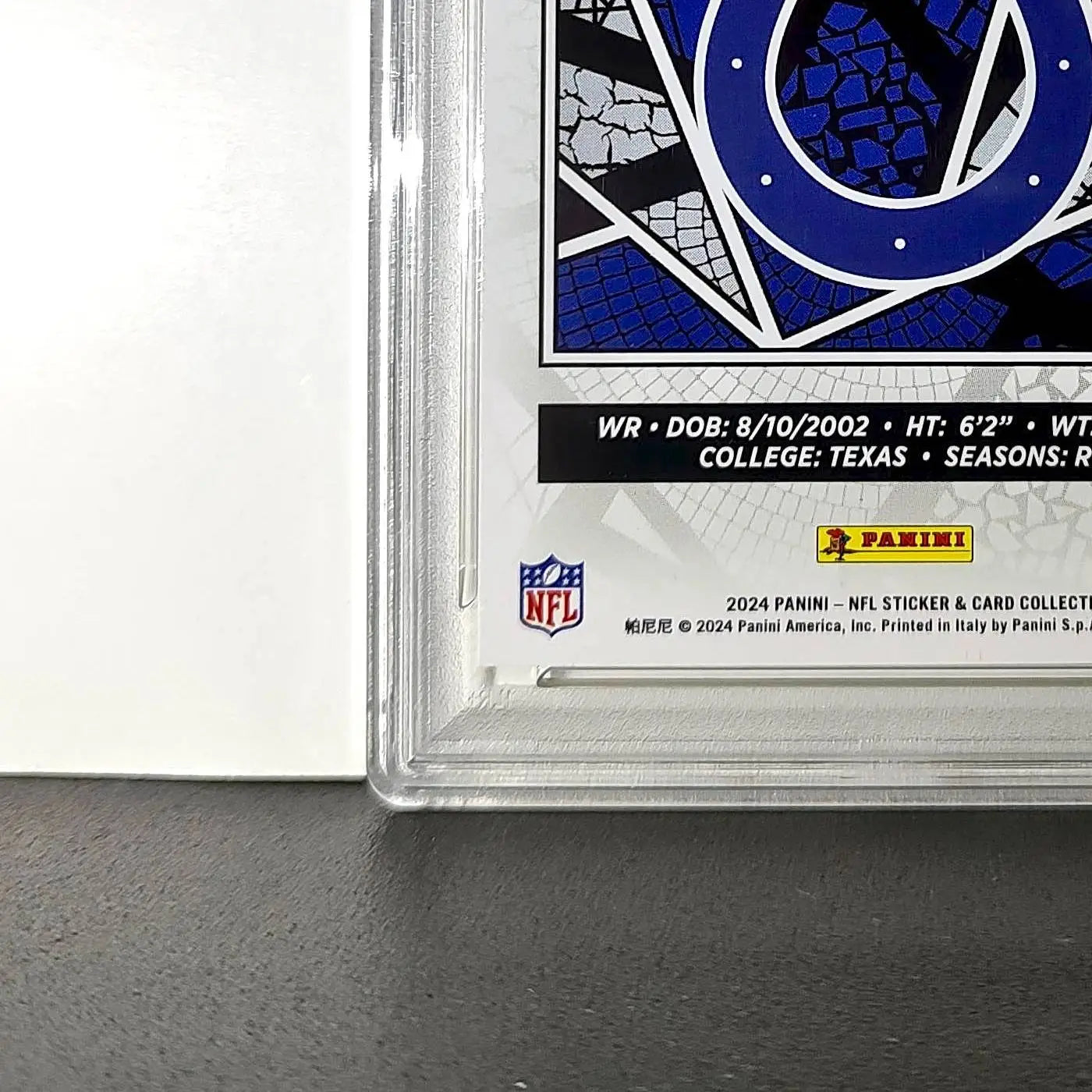 Adonai Mitchell 2024 Panini Sticker Collection 080/199 #89 Gold Foil PSA 9 Mint - Other