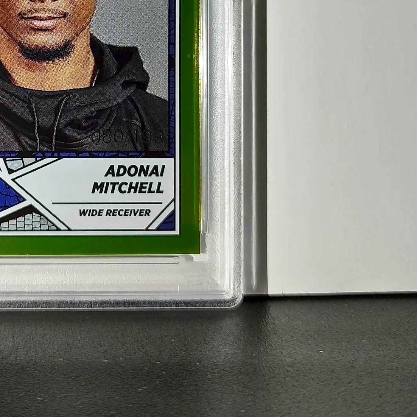 Adonai Mitchell 2024 Panini Sticker Collection 080/199 #89 Gold Foil PSA 9 Mint - Other