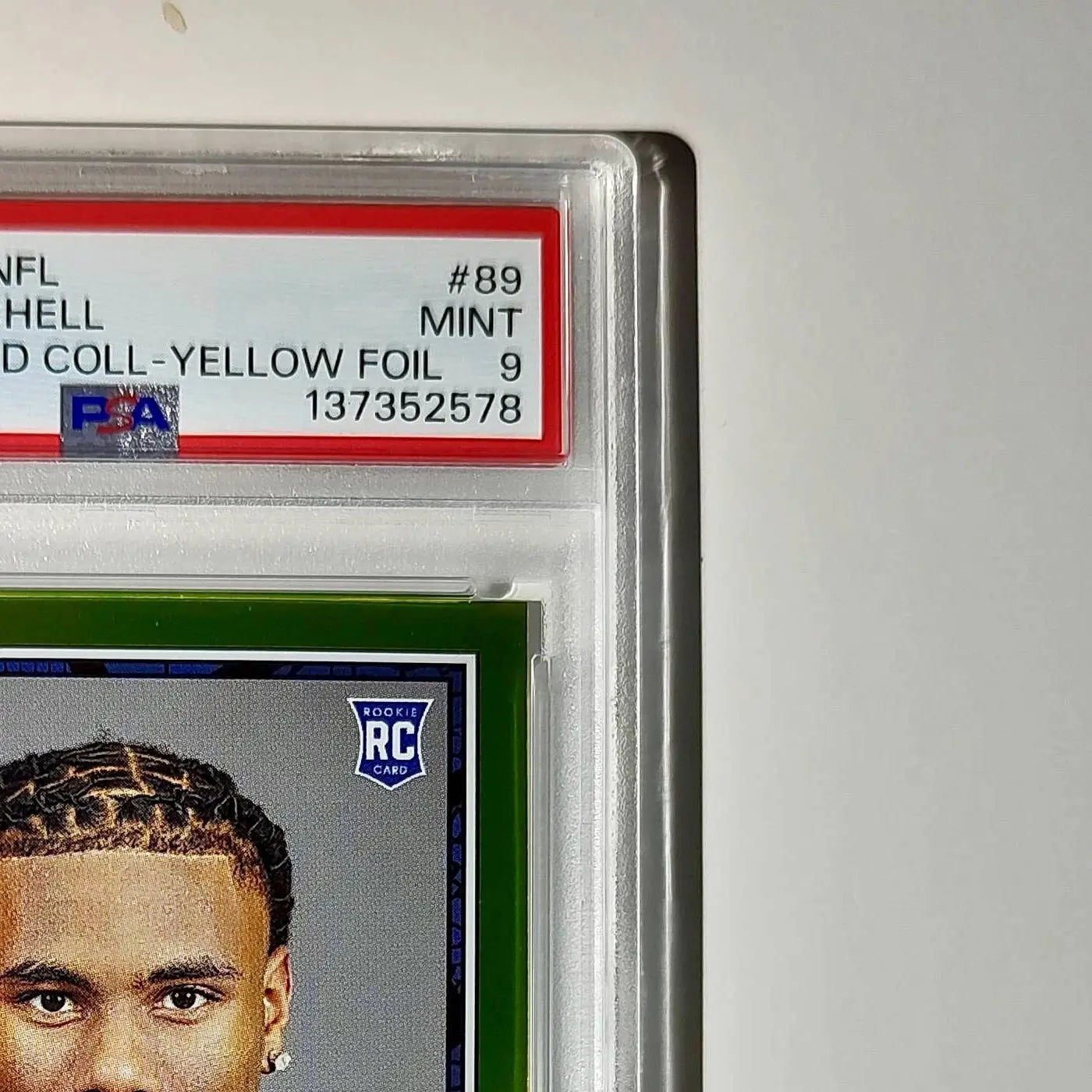 Adonai Mitchell 2024 Panini Sticker Collection 080/199 #89 Gold Foil PSA 9 Mint - Other