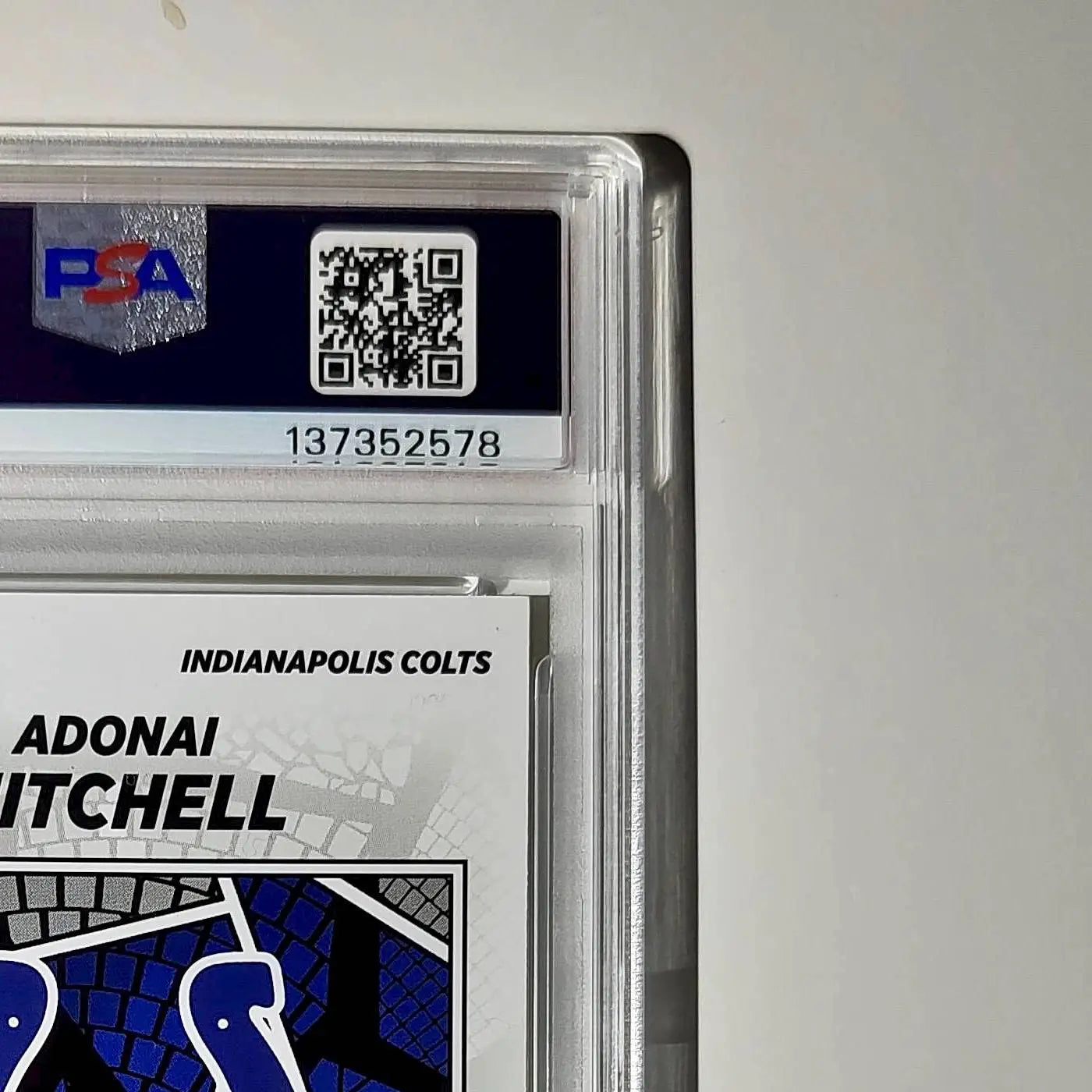 Adonai Mitchell 2024 Panini Sticker Collection 080/199 #89 Gold Foil PSA 9 Mint - Other
