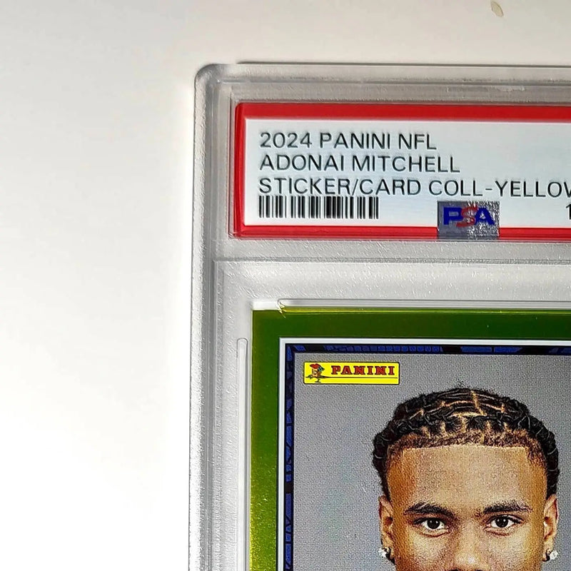 Adonai Mitchell 2024 Panini Sticker Collection 080/199 #89 Gold Foil PSA 9 Mint - Other