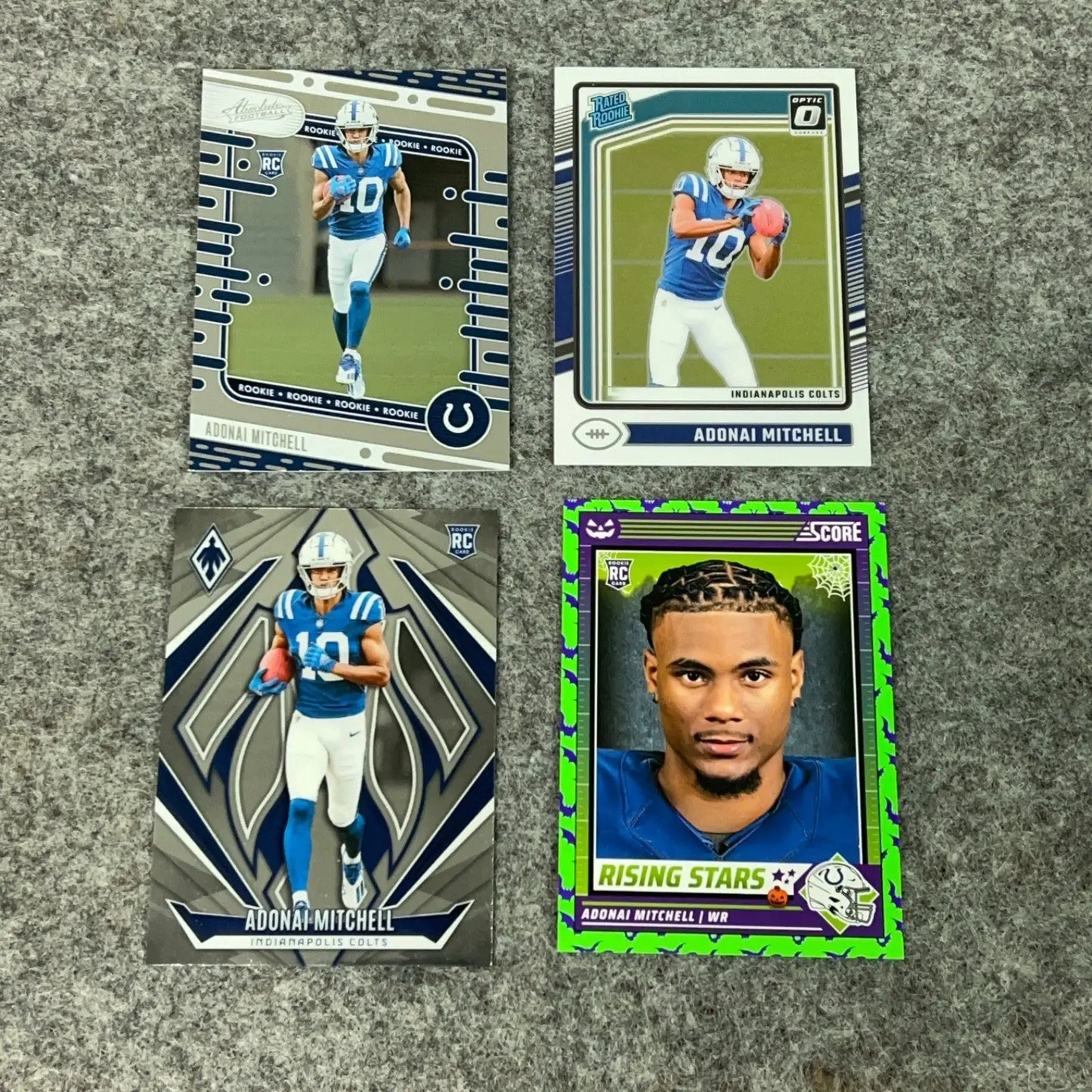 Adonai Mitchell Rookie 2024 Indianapolis Colts Football Card You Pick Choose Set - Football Card Single