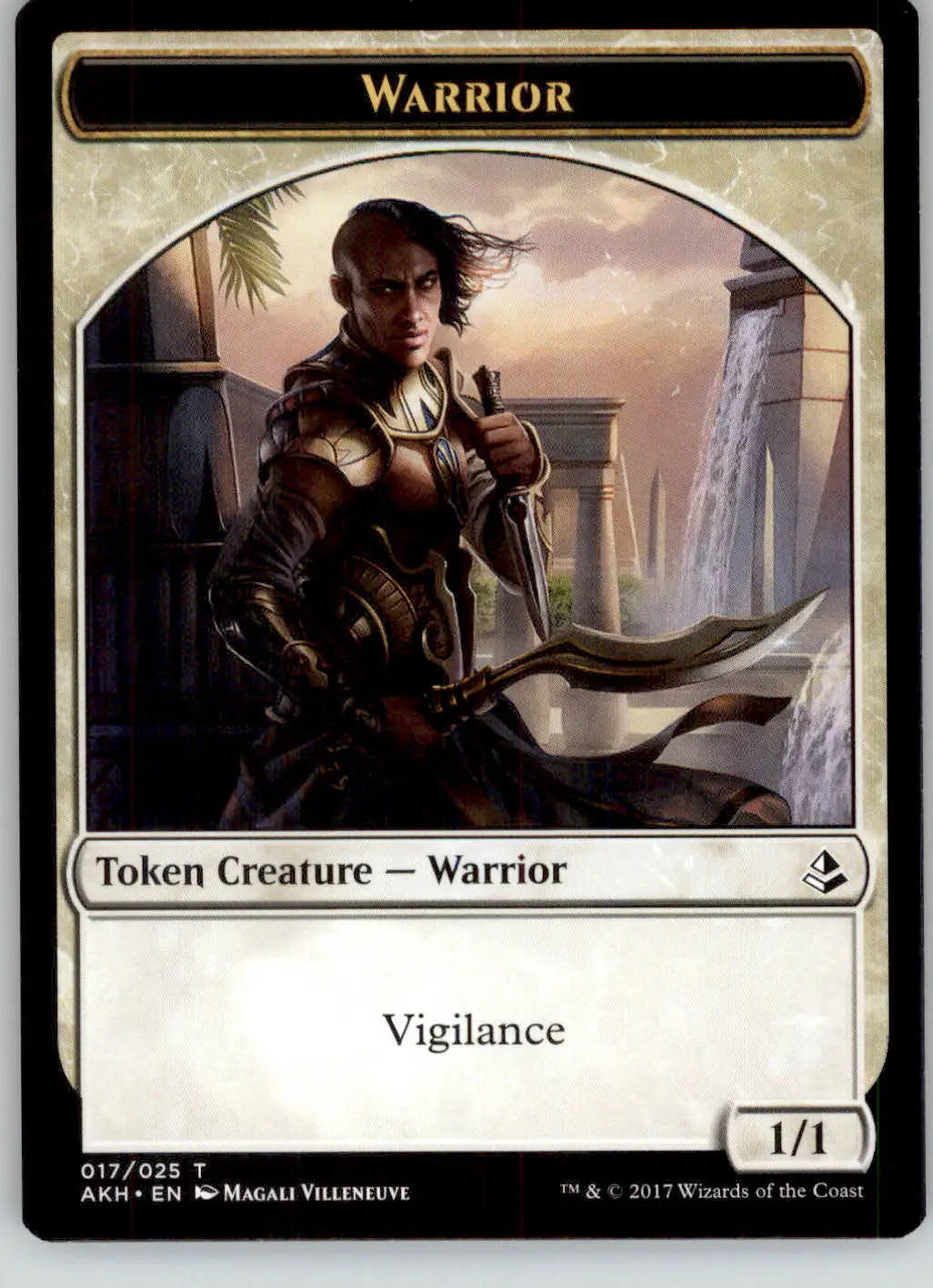 Adorned Pouncer // Warrior Token - Hour of Devastation - 1 // 17 - NM Magic - Magic Card Single