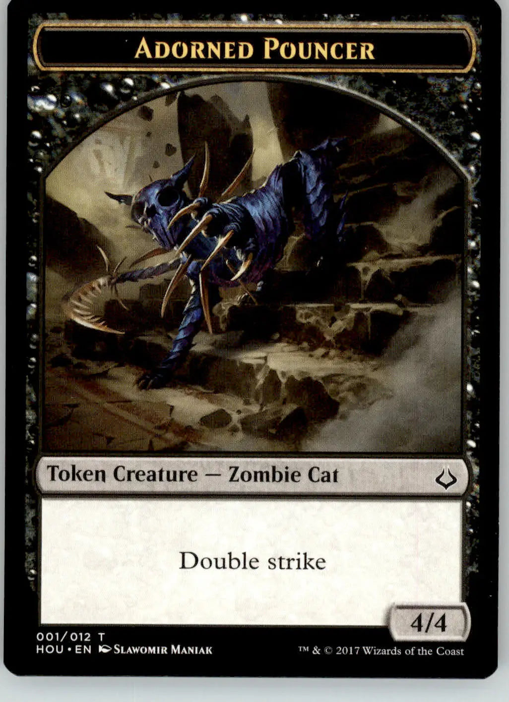 Adorned Pouncer // Warrior Token - Hour of Devastation - 1 // 17 - NM Magic - Magic Card Single