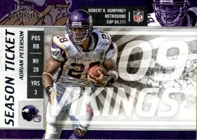 Adrian Peterson - 2009 Playoff Contenders - #55 - Football - Football Card Single