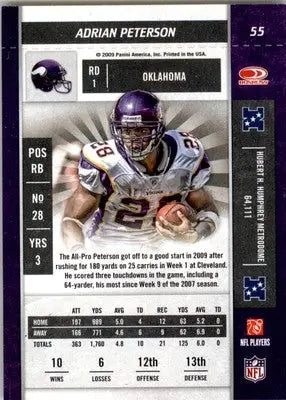 Adrian Peterson - 2009 Playoff Contenders - #55 - Football - Football Card Single