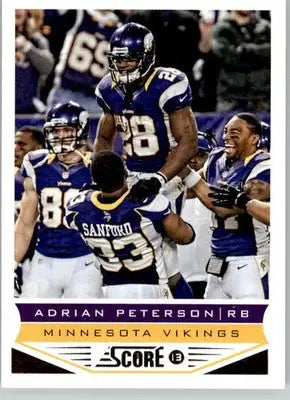 Adrian Peterson - 2013 Score - #119 - Football - Football Card Single