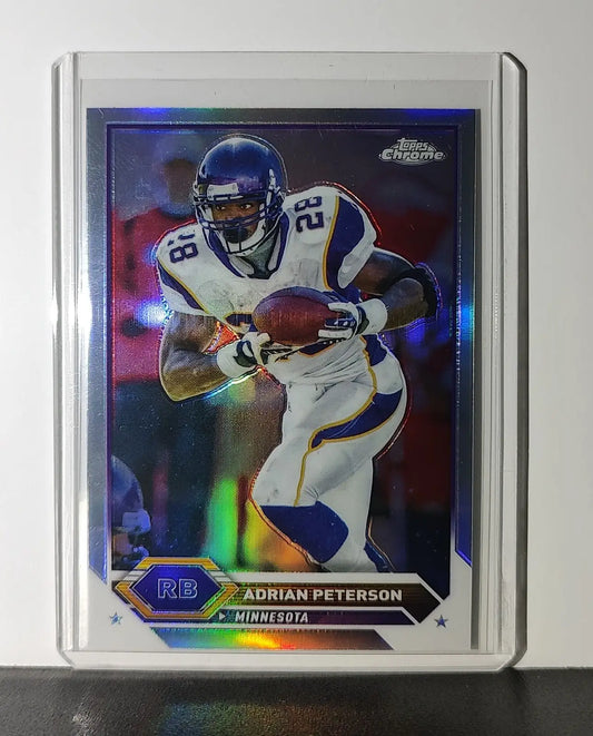 Adrian Peterson 2023 Topps Chrome NFL #38 Refractor Card Minnesota Vikings - Football Card Single