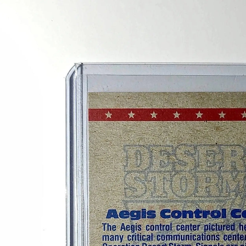 Aegis Control Center 1991 Topps Desert Storm #67 Card