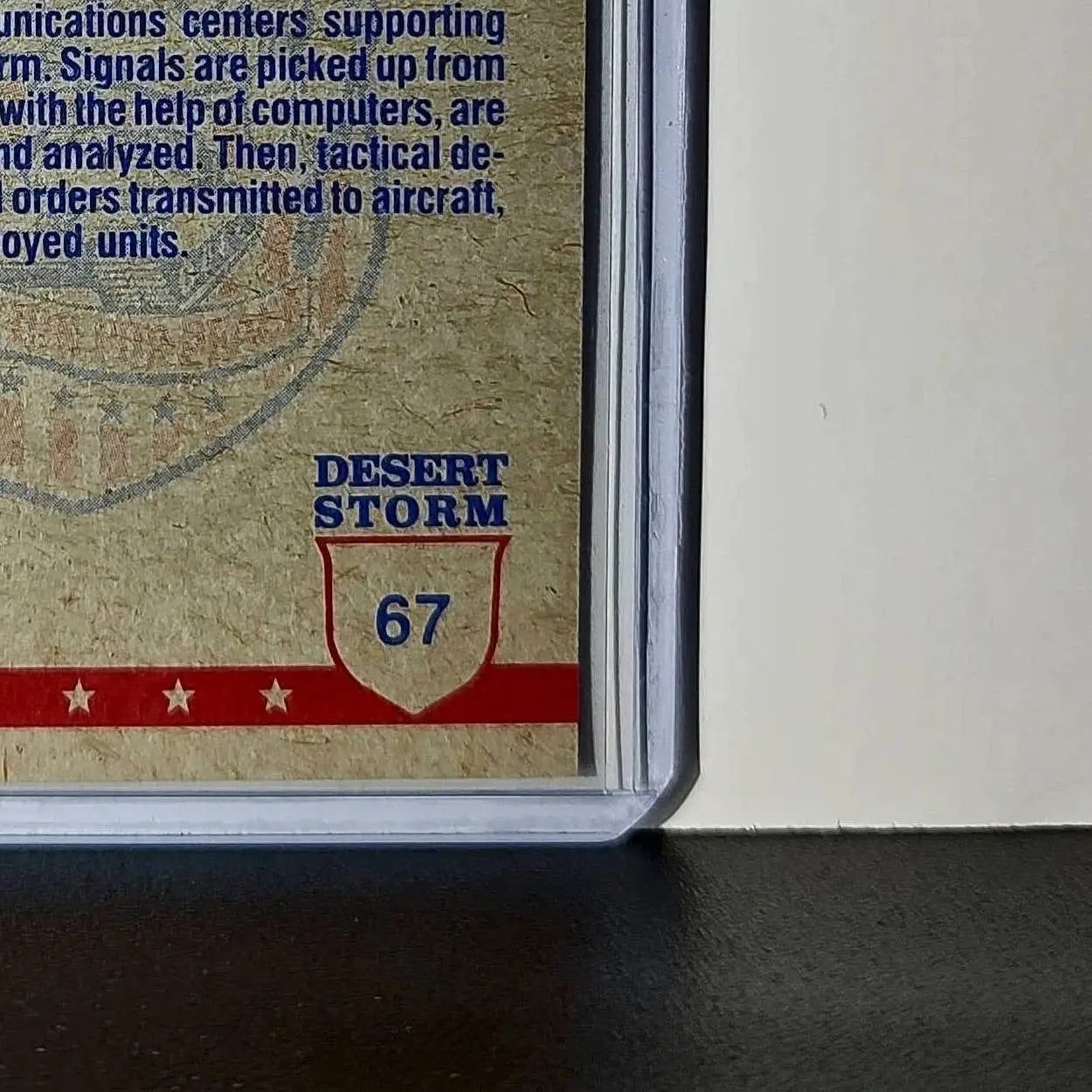 Aegis Control Center 1991 Topps Desert Storm #67 Card