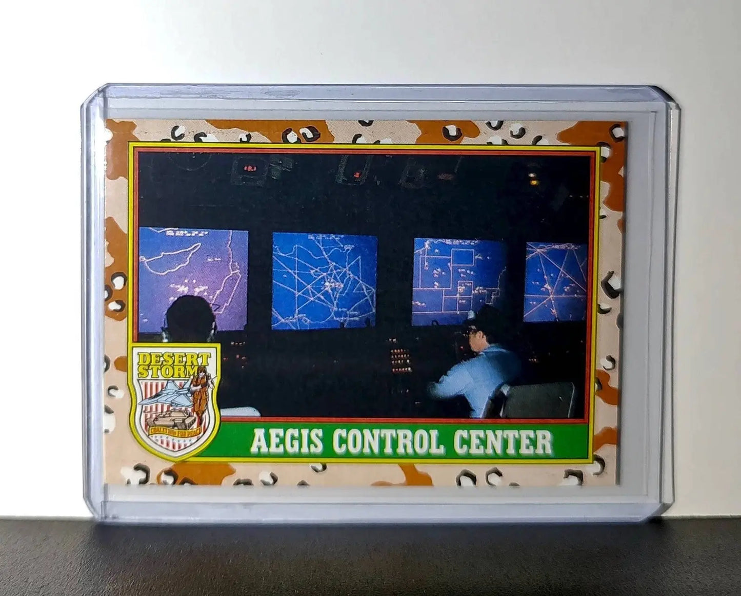 Aegis Control Center 1991 Topps Desert Storm #67 Card