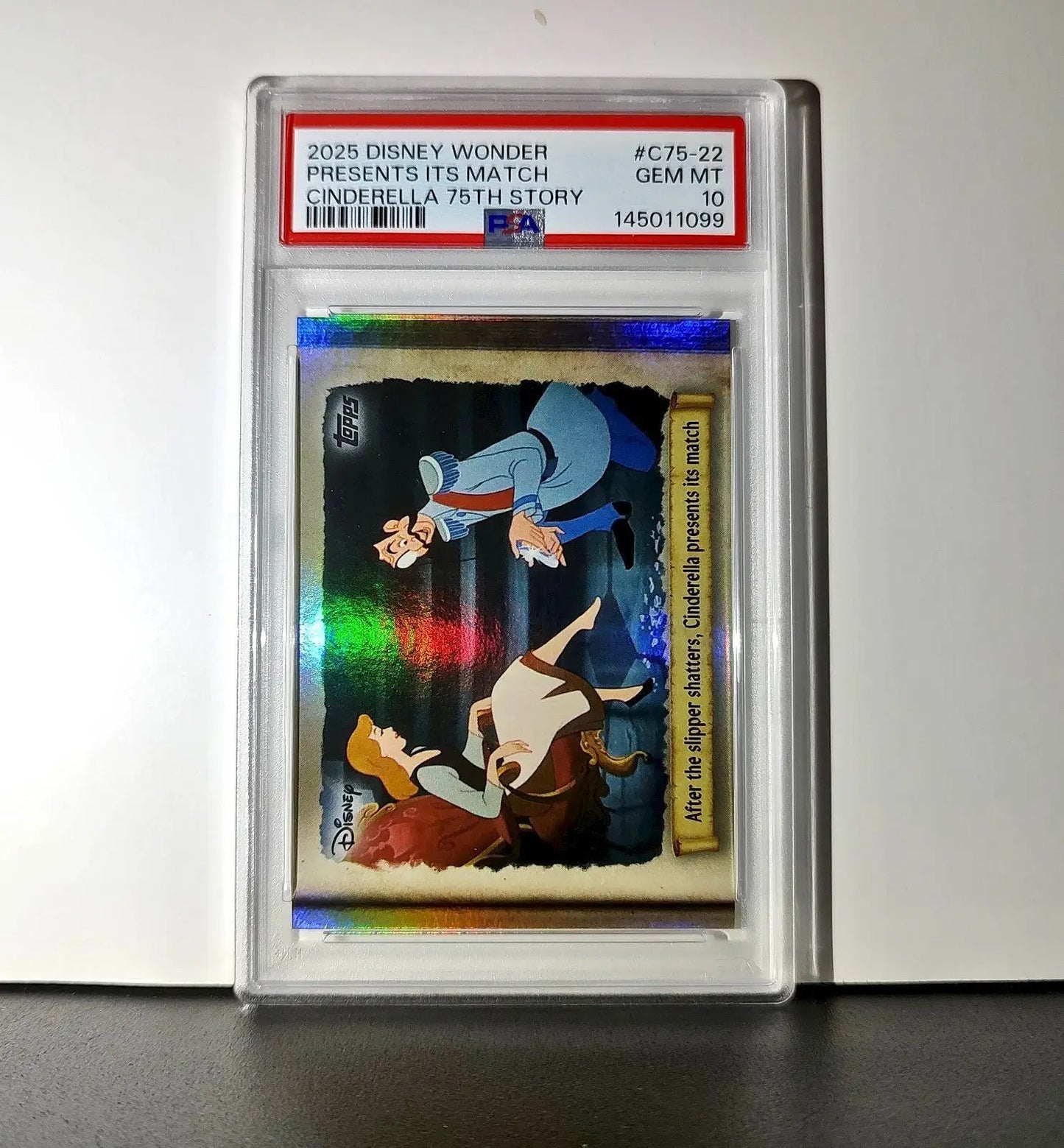 After the slipper shatters! 2025 Topps Disney #C75-22 Card PSA 10 - Non-Sports Card Single