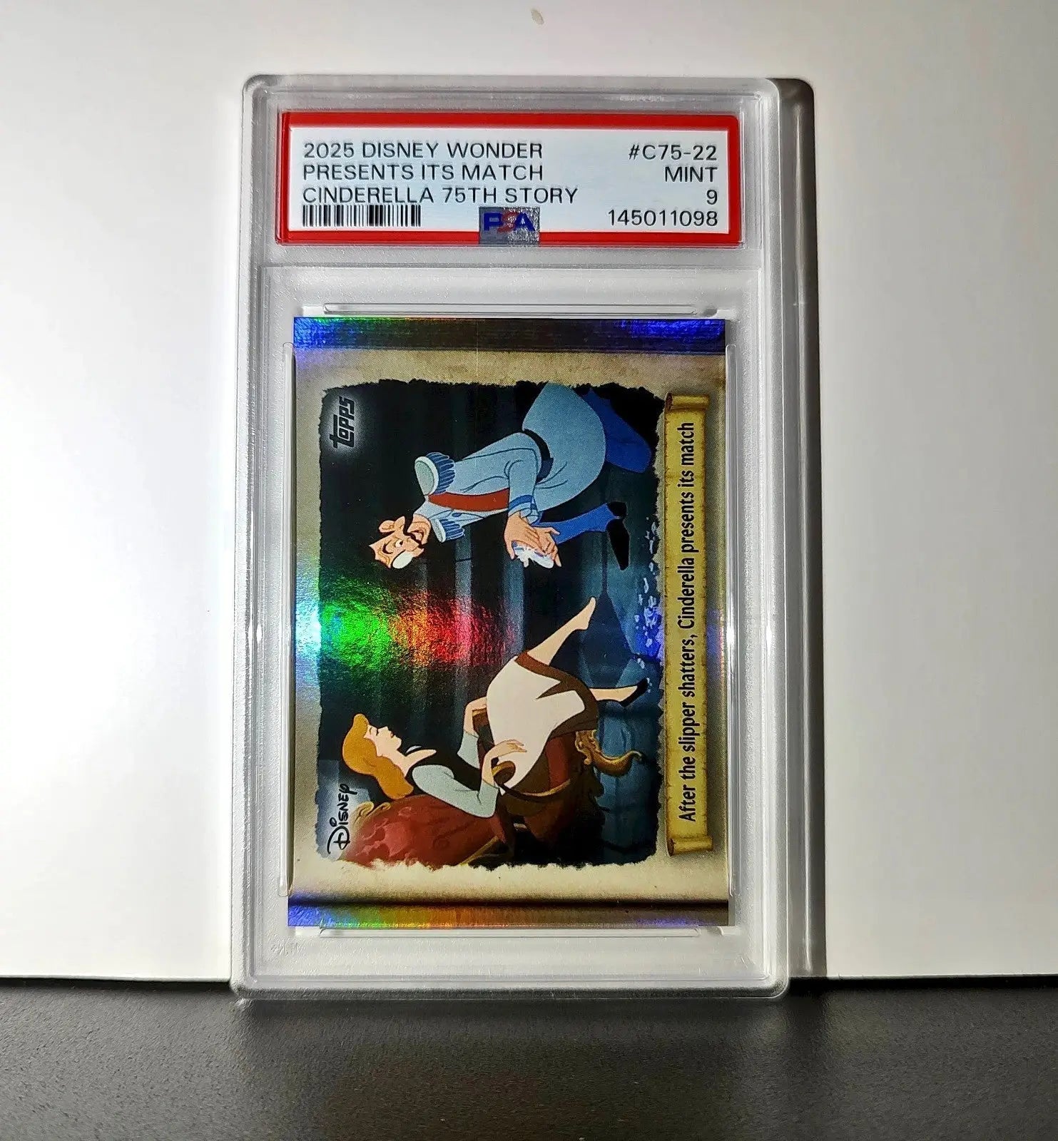 After the slipper shatters! 2025 Topps Disney #C75-22 Card PSA 9 - Non-Sports Card Single