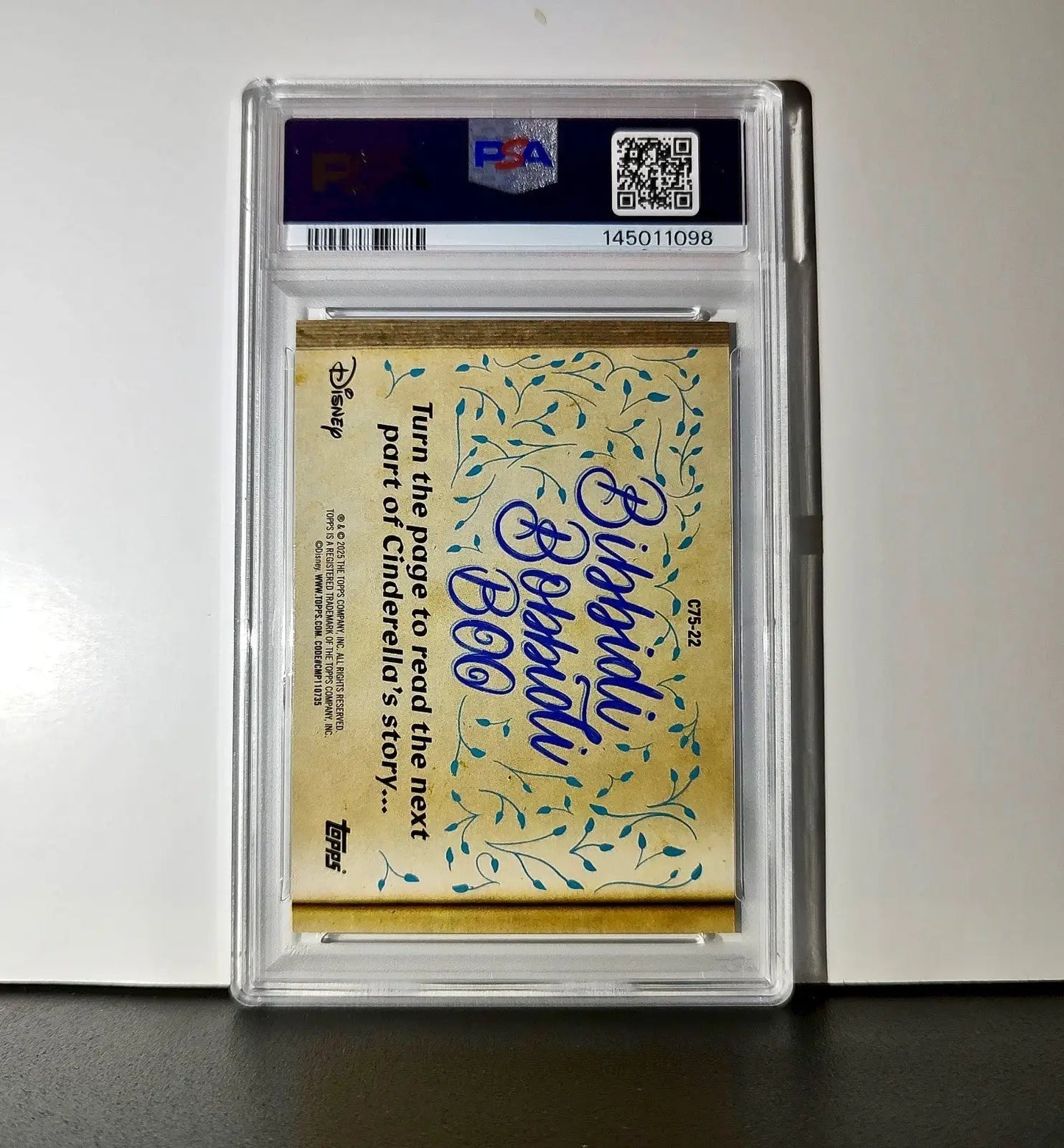 After the slipper shatters! 2025 Topps Disney #C75-22 Card PSA 9 - Non-Sports Card Single