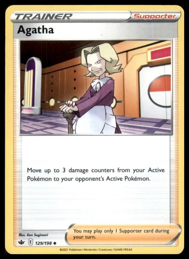Agatha 129/198 Swsh06: Sword & Shield - Chilling Reign Regular - Pokémon Card Single