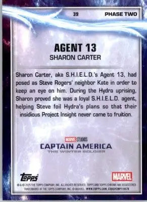 Agent 13 - 2025 Topps Chrome Marvel Studios - #39 - Non_sport - Non-Sports Card Single