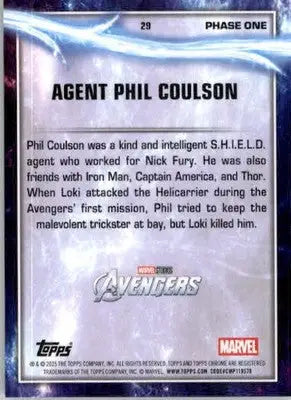 Agent Phil Coulson - 2025 Topps Chrome Marvel Studios - #29 - Non_sport - Non-Sports Card Single