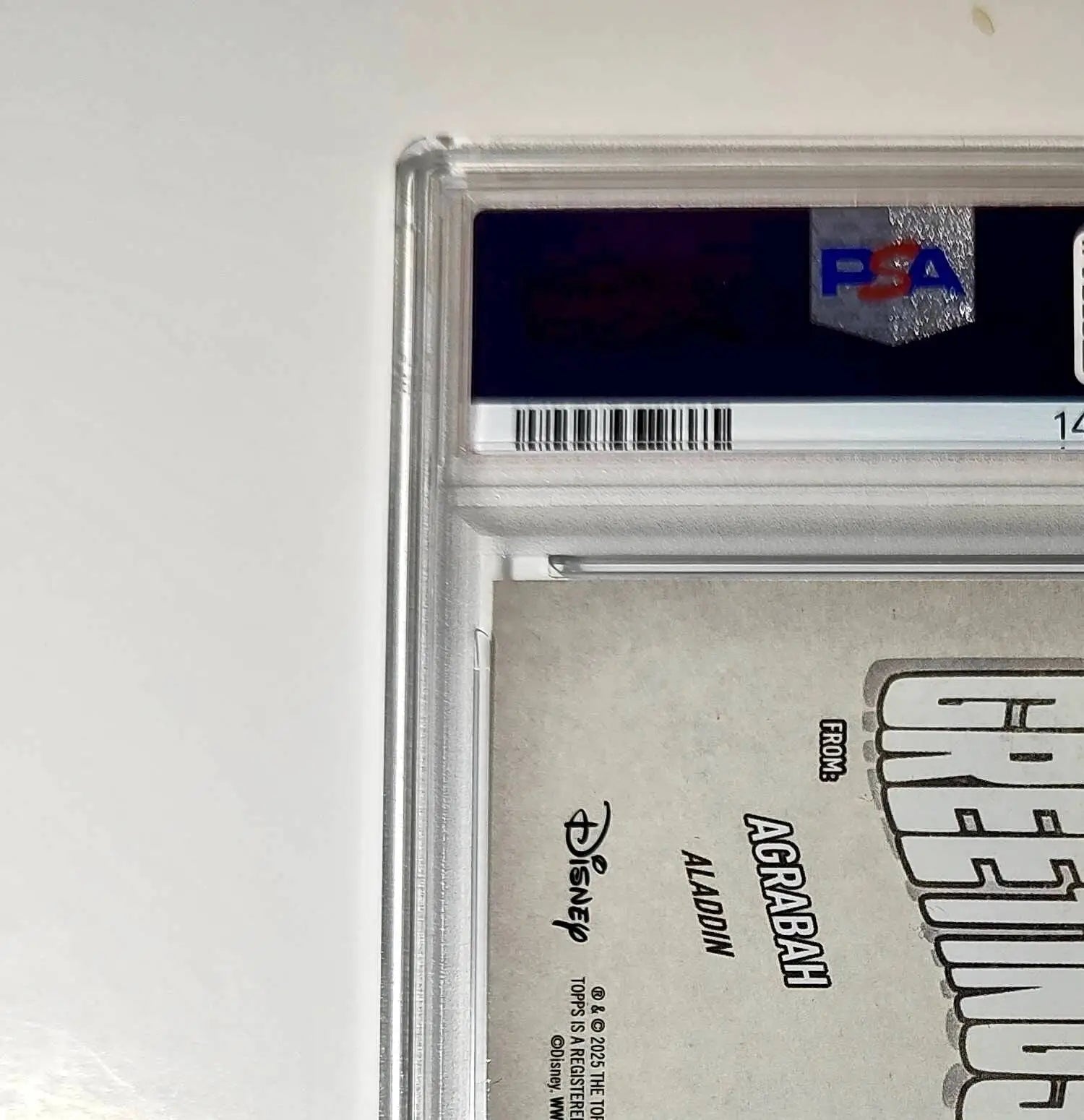 Agrabah 2025 Topps Disney Wonder #GF-1 Greetings From Card Aladdin PSA 9 - Non-Sports Card Single