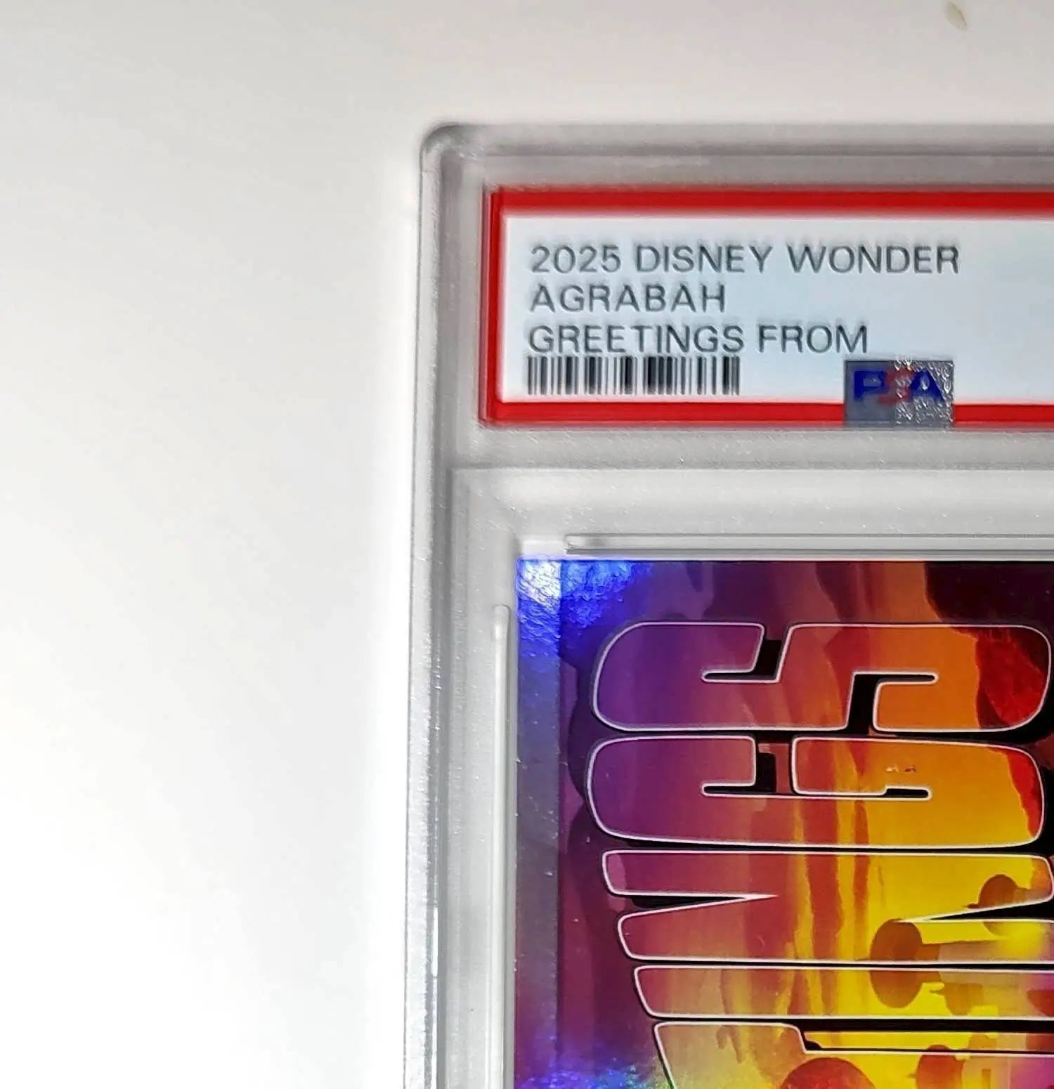 Agrabah 2025 Topps Disney Wonder #GF-1 Greetings From Card Aladdin PSA 9 - Non-Sports Card Single