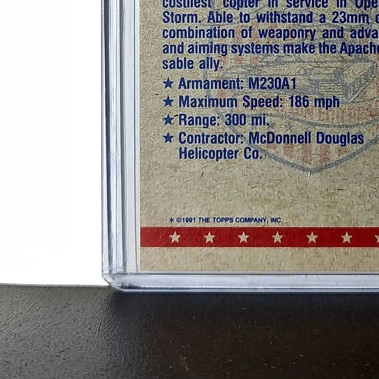 AH-64 Apache 1991 Topps Desert Storm #11 Card - Non-Sports Card Single